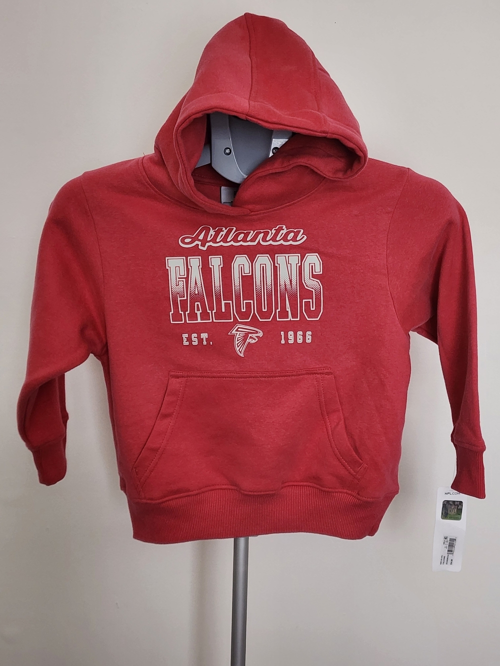 Team Apparel Pink Atlanta Falcons Kids Pullover Hoodie